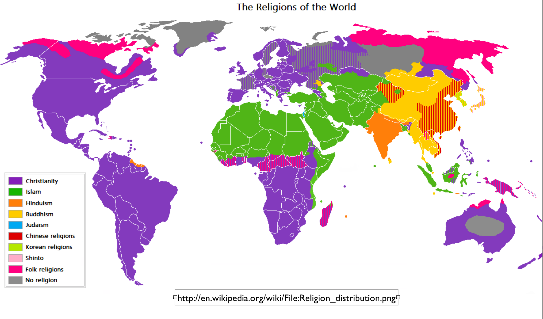 世界宗教分布1